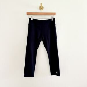 Tory Sport Cropped Activewear Leggings Black M